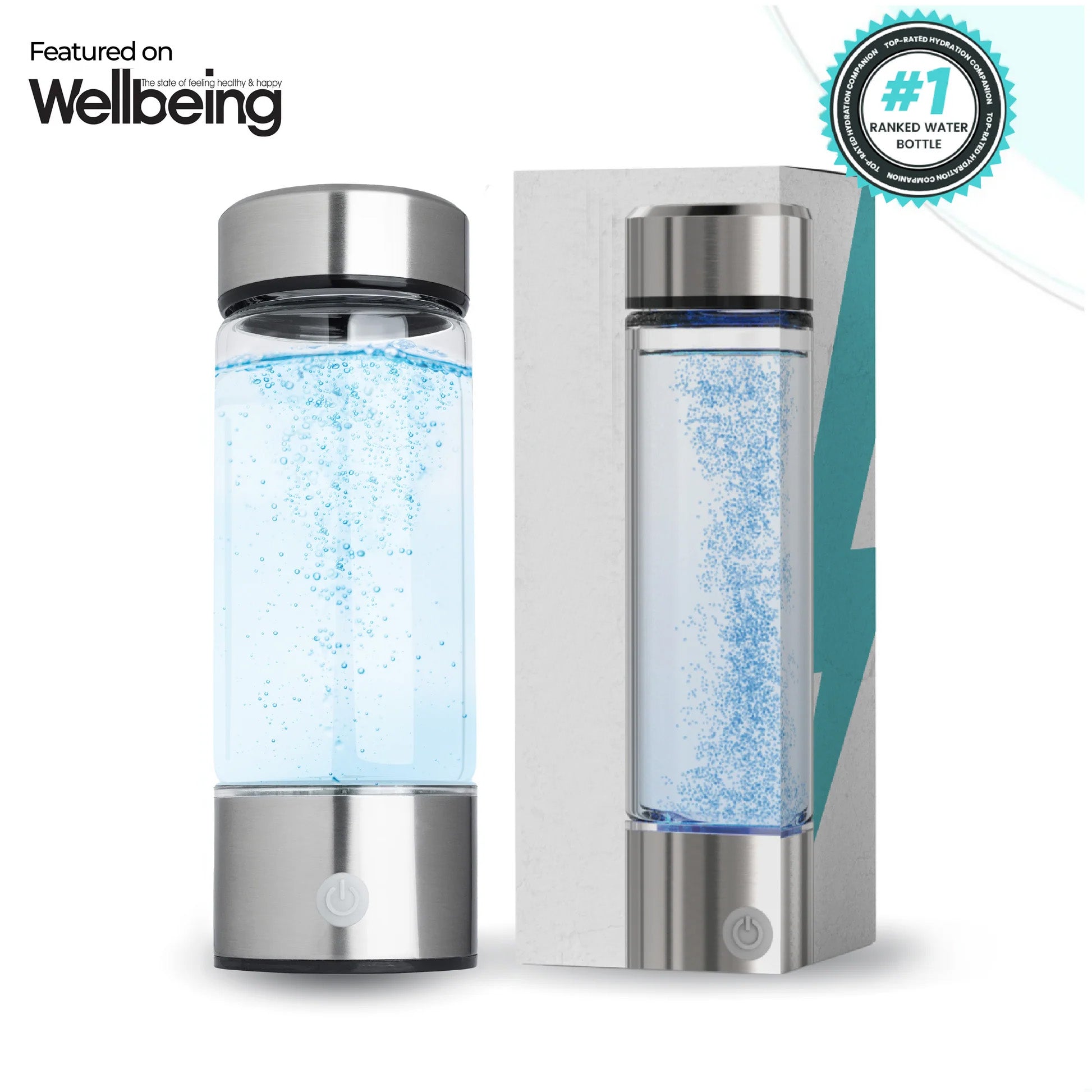 Ultimate Bottle
Revitalize Your Life
This isn't just a portable hydrogen water bottle; it's your ultimate wellness companion, empowering you to be unstoppable! Hydrogen-infused water delivers a wide range of benefits, from elevated energy levels and potential support for youthful, radiant skin to superior hydration. It enhances athletic performance, accelerates recovery, promotes joint strength, and offers natural anti-inflammatory properties.
